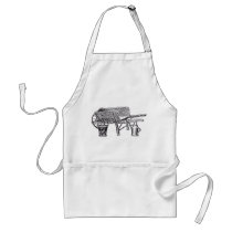 Antique Wooden Wheelbarrow Aprons