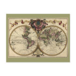 Antique World Map, 1720 (Guillaume de L'Isle) Post Card