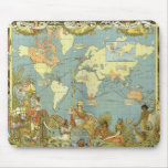 Antique World Map, British Empire, 1886