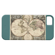 Antique World Map by Nicolao Visscher, circa 1690