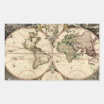 Antique World Map by Nicolao Visscher, circa 1690 Sticker