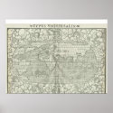 Antique World Map by Sebastian Münster circa 1560 posters