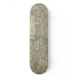Antique World Map by Sebastian Münster circa 1560 skateboards