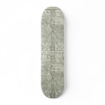 Antique World Map by Sebastian Münster circa 1560 skateboards