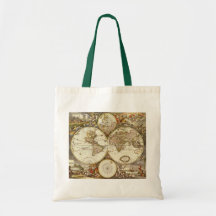 Antique World Map, c. 1680. By Frederick de Wit Tote Bag