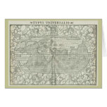 Antique World Map - Mid 1500's - Sebastian Münster Greeting Cards