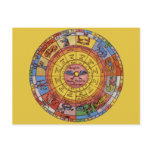 Antique Zodiac Wheel, Vintage Celestial Astrology Post Card
