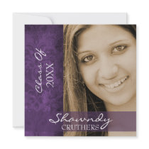 Antiqued Damask Graduation Announcement & Invite