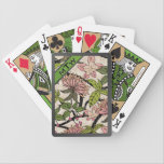 Antiqued Watercolor Blossoms - Monogrammed playing cards