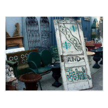 Antiques and Junk, New Orleans Postcard