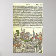 Anton Koberger, Nuremberg Chronicle, 1493 Poster