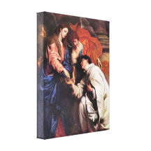 Antoon van Dyck - Vision of Hermann Joseph Gallery Wrapped Canvas