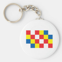 Antwerp Flag Key Chain