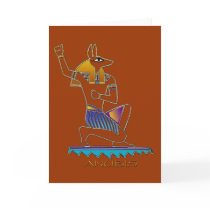 ANUBIS Egyptian God Greeting Card
