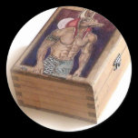 Anubis on wood: www.AriesArtist.com stickers