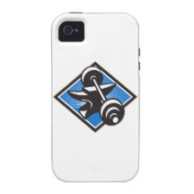 Anvil And Barbell Retro Case For The iPhone 4