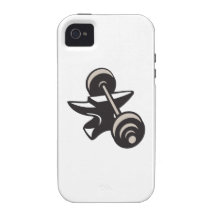 Anvil And Barbell Retro iPhone 4 Cover
