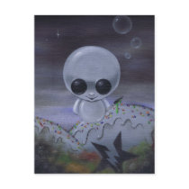 anxious artist postcard
