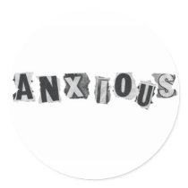 anxious sticker