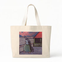 ANXIOUS TIMES FISHERWIVES WAITING TOTE BAG