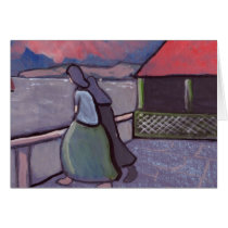 ANXIOUS TIMES FISHERWIVES WAITING GREETING CARD