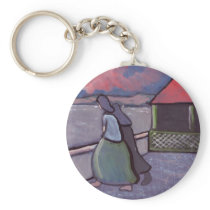 ANXIOUS TIMES FISHERWIVES WAITING KEY CHAIN