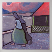 ANXIOUS TIMES FISHERWIVES WAITING POSTER