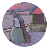 ANXIOUS TIMES FISHERWIVES WAITING STICKER