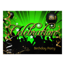 Any Age Birthday Party Celebration Teens or Adults Custom Announcement