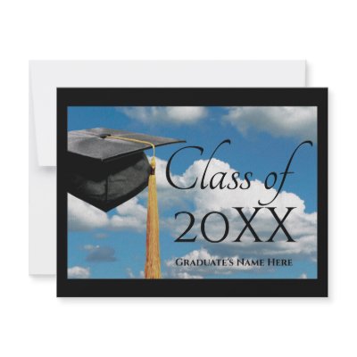Any Year~  Blue Sky Graduation Announcement by CustomInvites