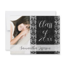 Any Year Graduation Announcement, Chic Black