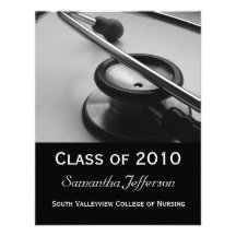 Any Year Medical School or Nursing Graduation Custom Invitation