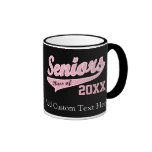 Any Year, Senior Class Pink/Black Coffee Mug