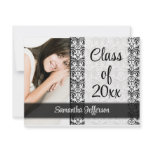Any Year~ White Formal Design Photo Graduation invitations
