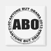 Anyone But Obama 2012 Fridge Magnets