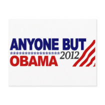 Anyone But Obama 2012 Postcard