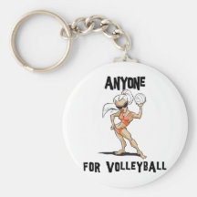 Anyone For Volleyball Women's Keychains