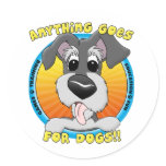 Anything Goes for Dogs Stickers