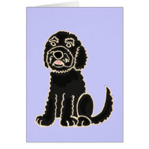 AO- Adorable Labradoodle Notecard or Greeting Card