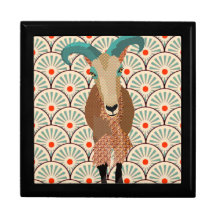 Aoudad Vintage Gift  Box Trinket Box