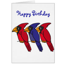 AP- Cardinal Birthday Card