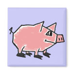 AP- Funky Pig Cartoon Magnet
