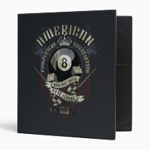 APA 8 Ball 3 Ring Binders