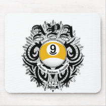 APA 9 Ball Gothic Design Mouse Pad
