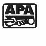 APA Logo - Black Embroidered Hooded Sweatshirt