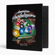 APA Pool Rack Vinyl Binder