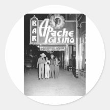 Apache Casino & Bar Vintage Las Vegas Photo Stickers