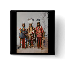 Apache Chiefs Garfield Ouche Te Foya 1899 Pinback Button