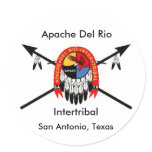 Apache Del Rio Intertribal 3" Sticker