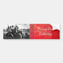 APACHES AND GERONIMO DRIVING A MOTOR CAR BUMPER STICKERS